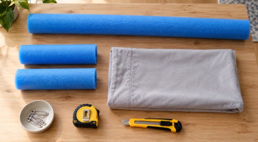 DIY Draft Stopper For Winter Doors Dollar Tree My $3 Dual-Glide Fix