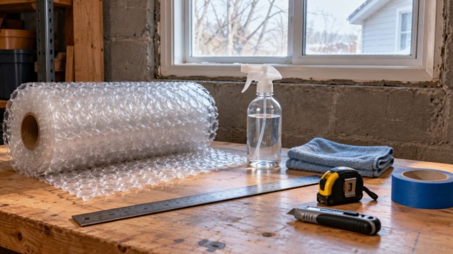 How to Insulate Drafty Basement Windows With Bubble Wrap