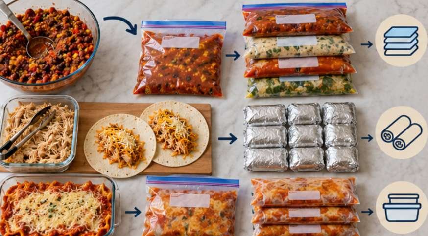 5 Ravioli Freezer Bake