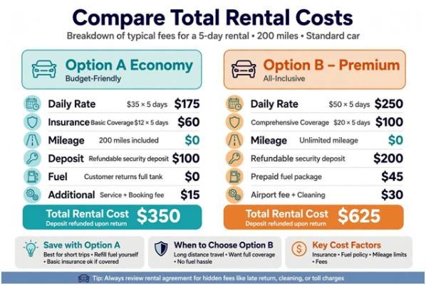 Compare Total Rental Costs