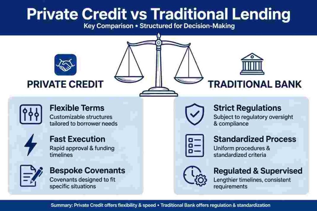 Private Credit Versus Traditional Lending