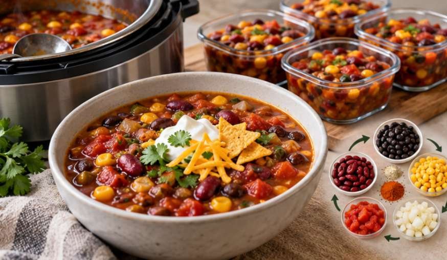 5 Dump-and-Go Taco Soup