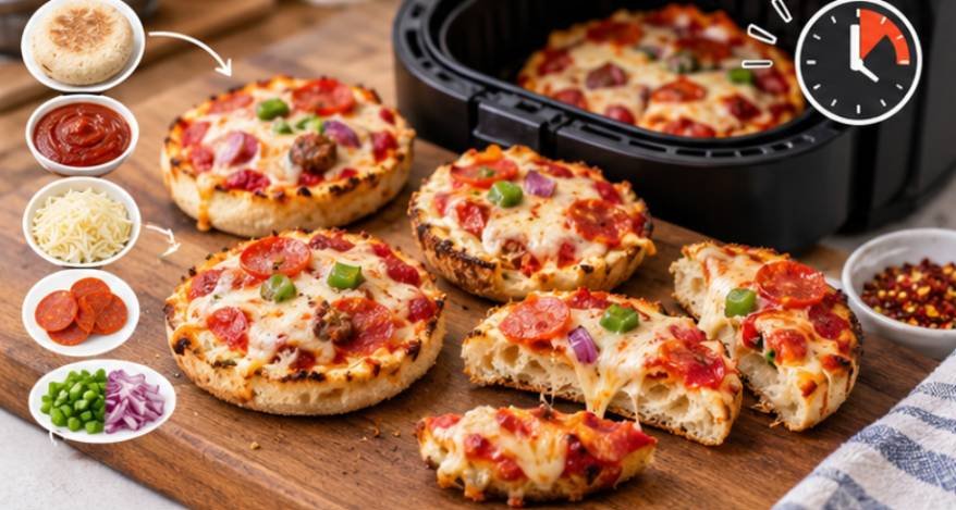 7 Five-Minute English Muffin Pizzas