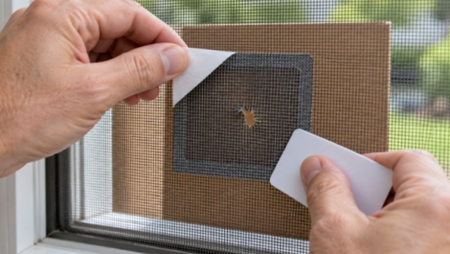 Applying and Heat-Fusing Self-Adhesive Mesh