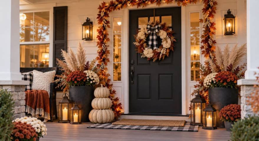 DIY Dollar Tree Fall Porch Decor on a Budget
