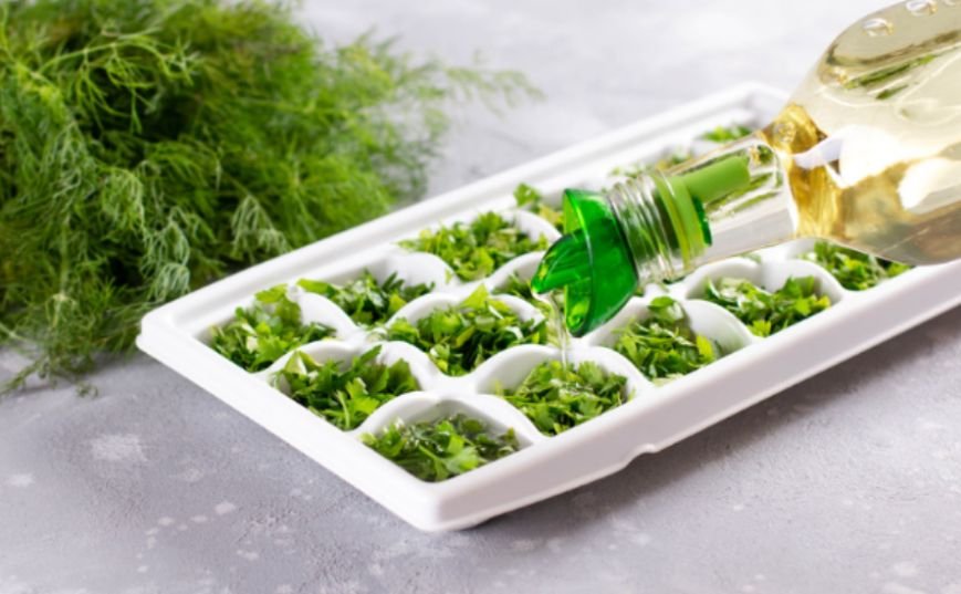 How Do You Make Frozen Herb Oil Cubes