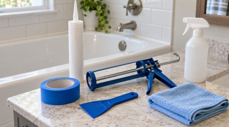 How to Re-caulk Bathtub Surround for Beginners on Budget