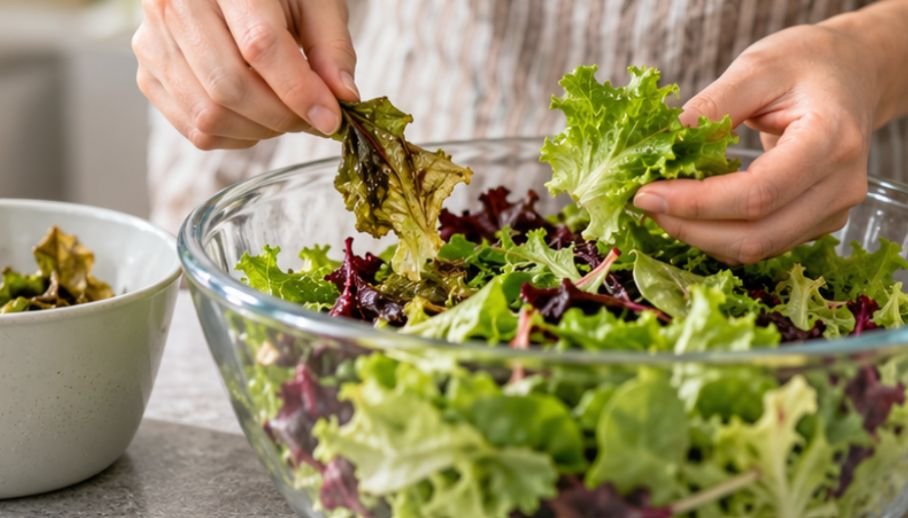 Make Salad Easier to Use Before It Spoils