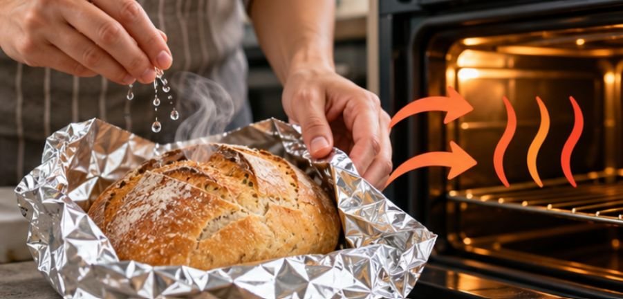 Refresh a Crusty Loaf in the Oven