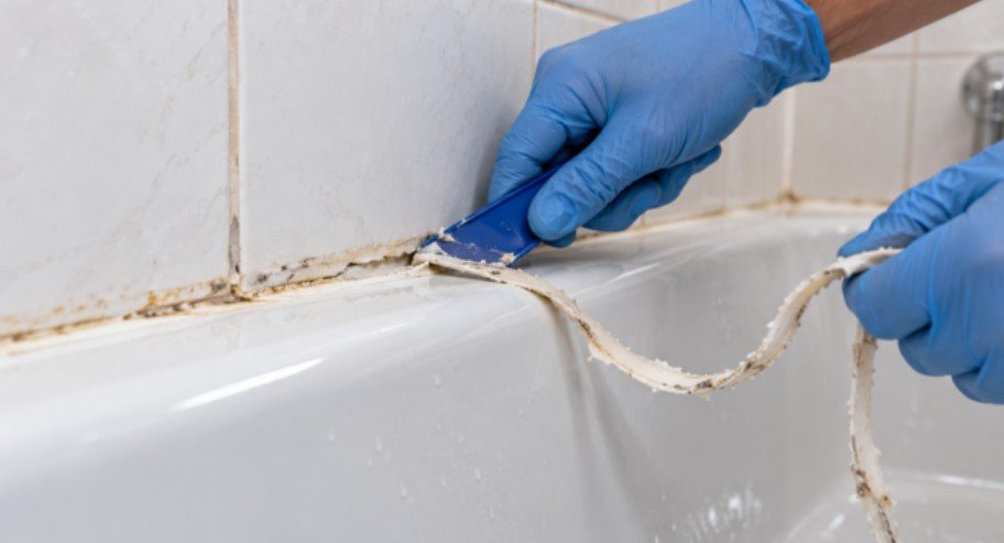 Stripping Failed Sealant Down to Bare Substrate
